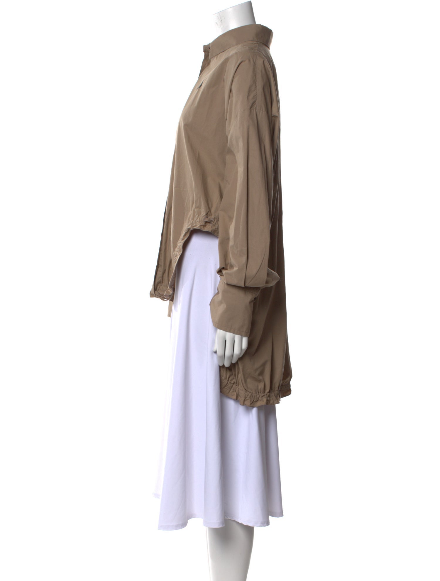 Attico Long Sleeve Button-Up Top