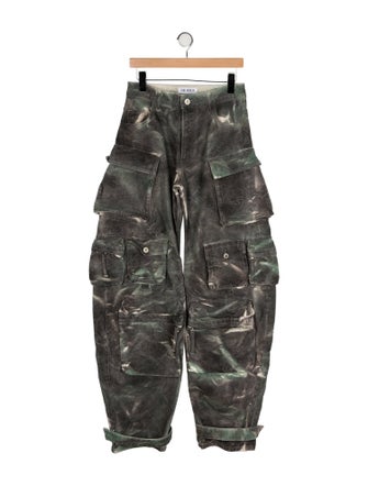 Attico High-Rise Wide Leg Jeans