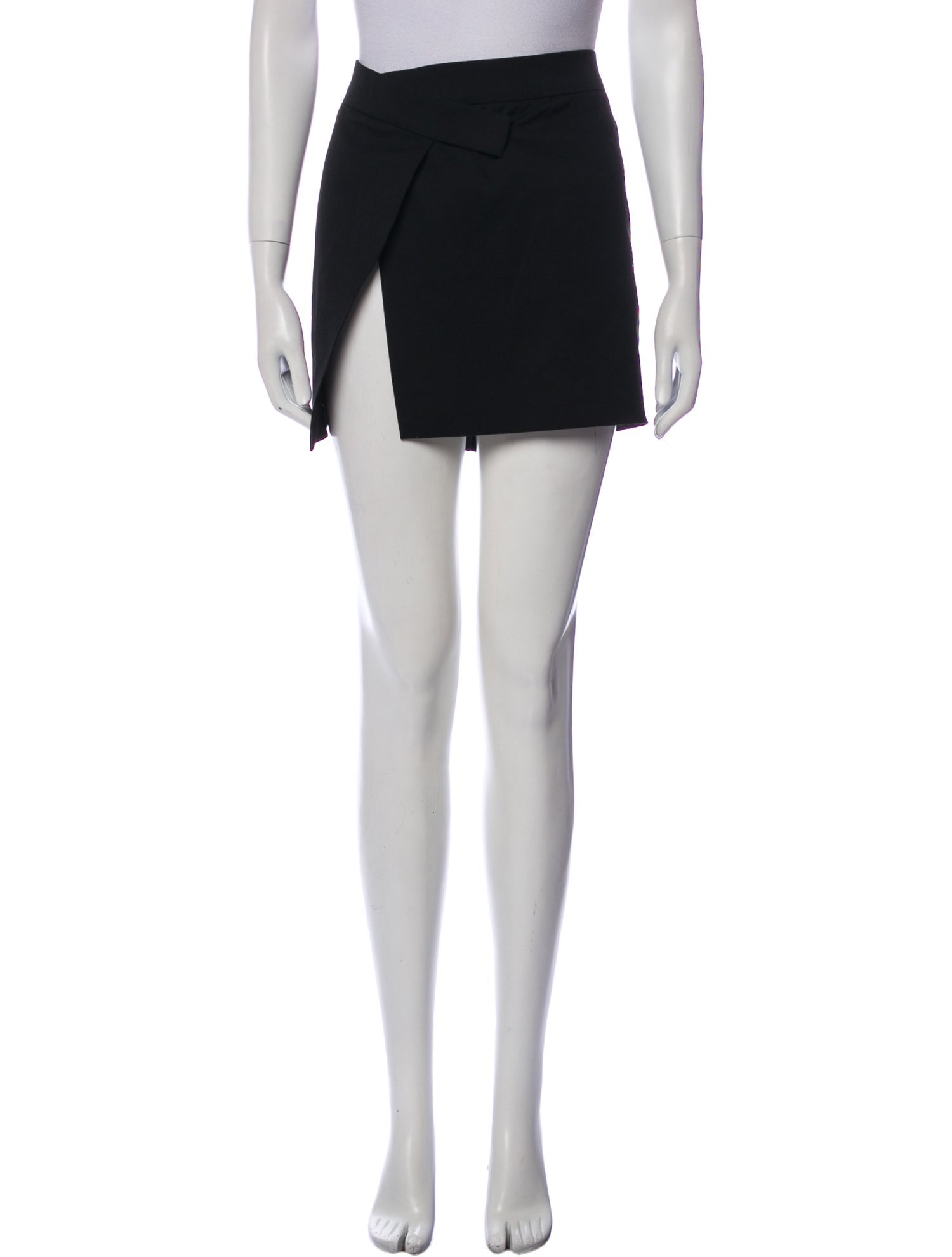 Attico Virgin Wool Midi Length Skirt