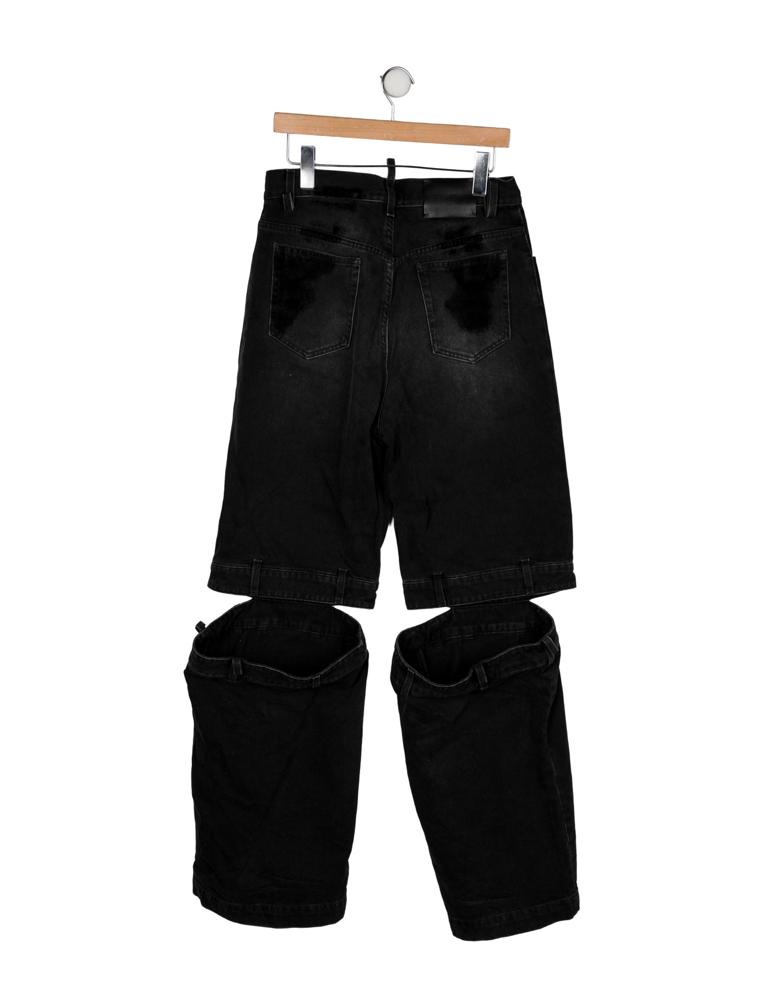 Attico High-Rise Wide Leg Jeans