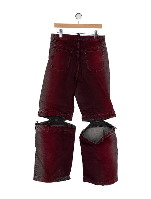 Attico High-Rise Wide Leg Jeans