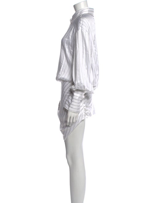 Attico Striped Knee-Length Dress