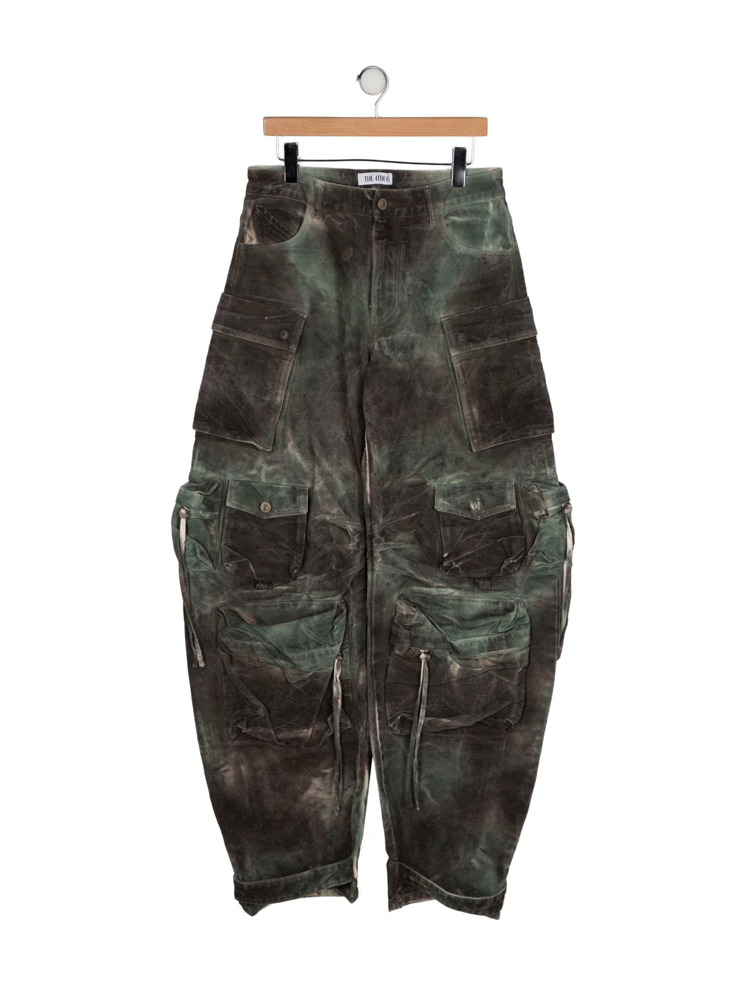 Attico High-Rise Wide Leg Jeans