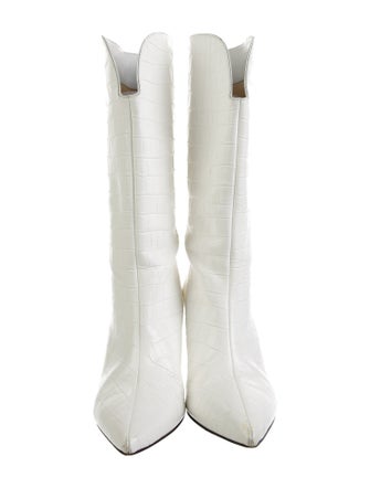 Attico Embossed Leather Boots