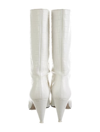 Attico Embossed Leather Boots