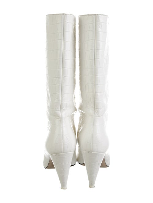 Attico Embossed Leather Boots