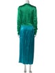 Attico V-Neck Long Dress