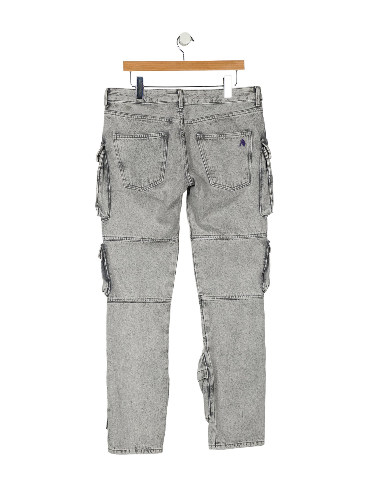 Attico Mid-Rise Straight Leg Jeans