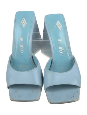 Attico Leather Slides