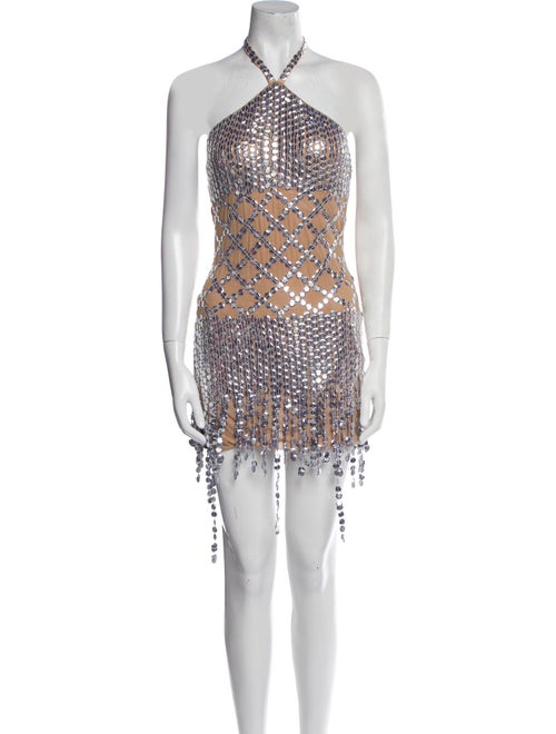 Attico Patterned Mini Dress