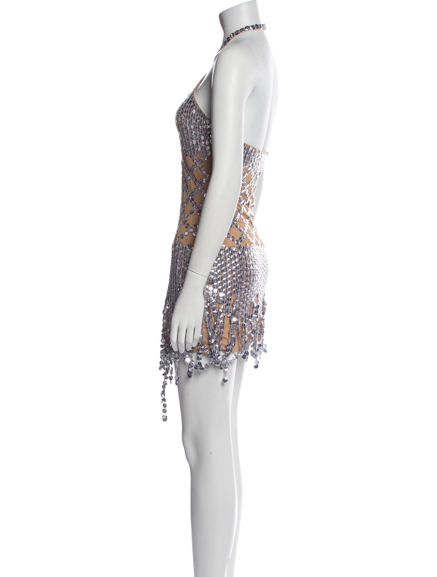 Attico Patterned Mini Dress