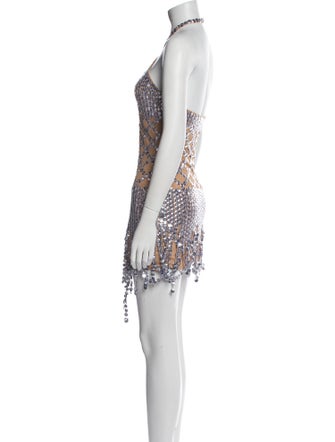 Attico Patterned Mini Dress