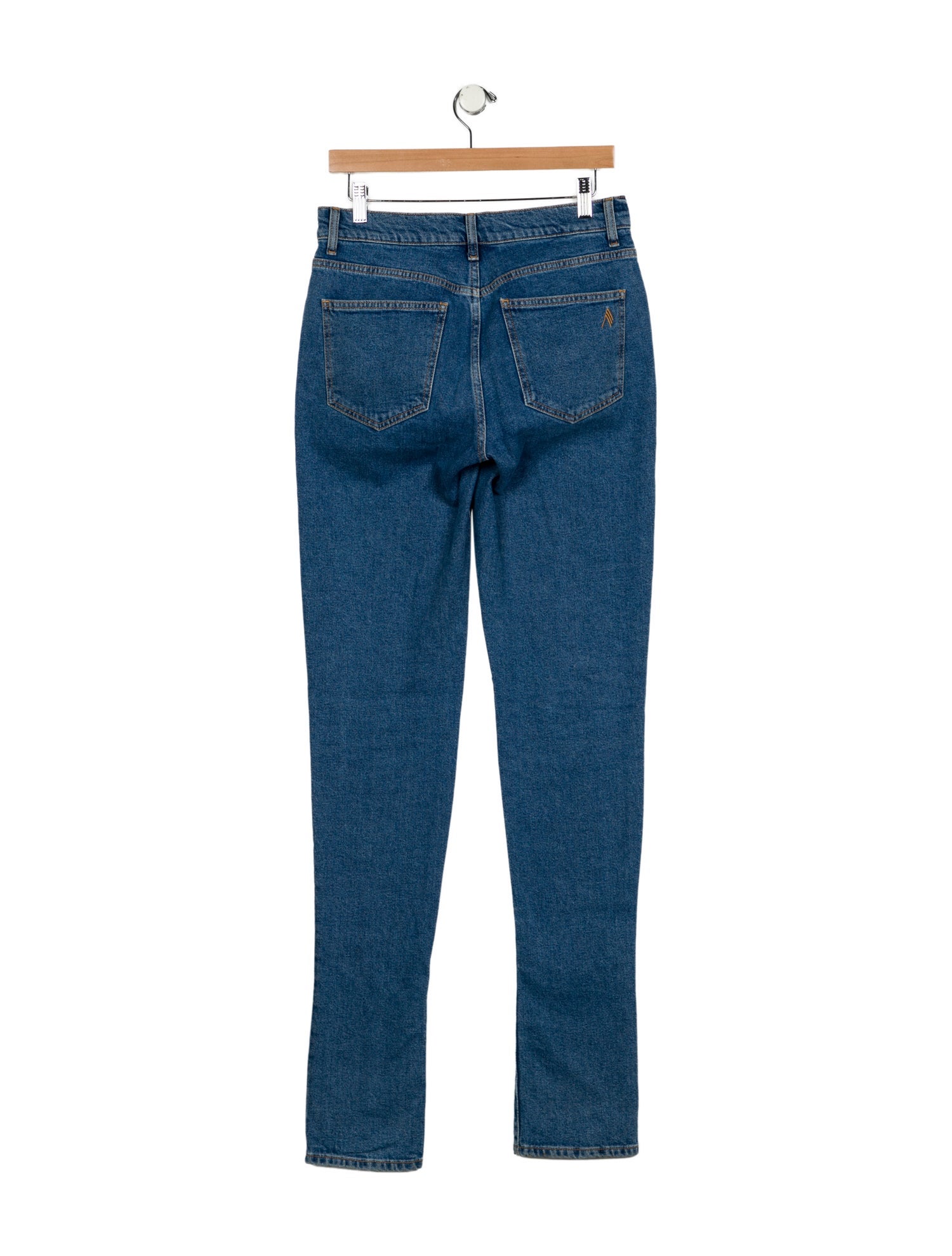 Attico Mid-Rise Straight Leg Jeans