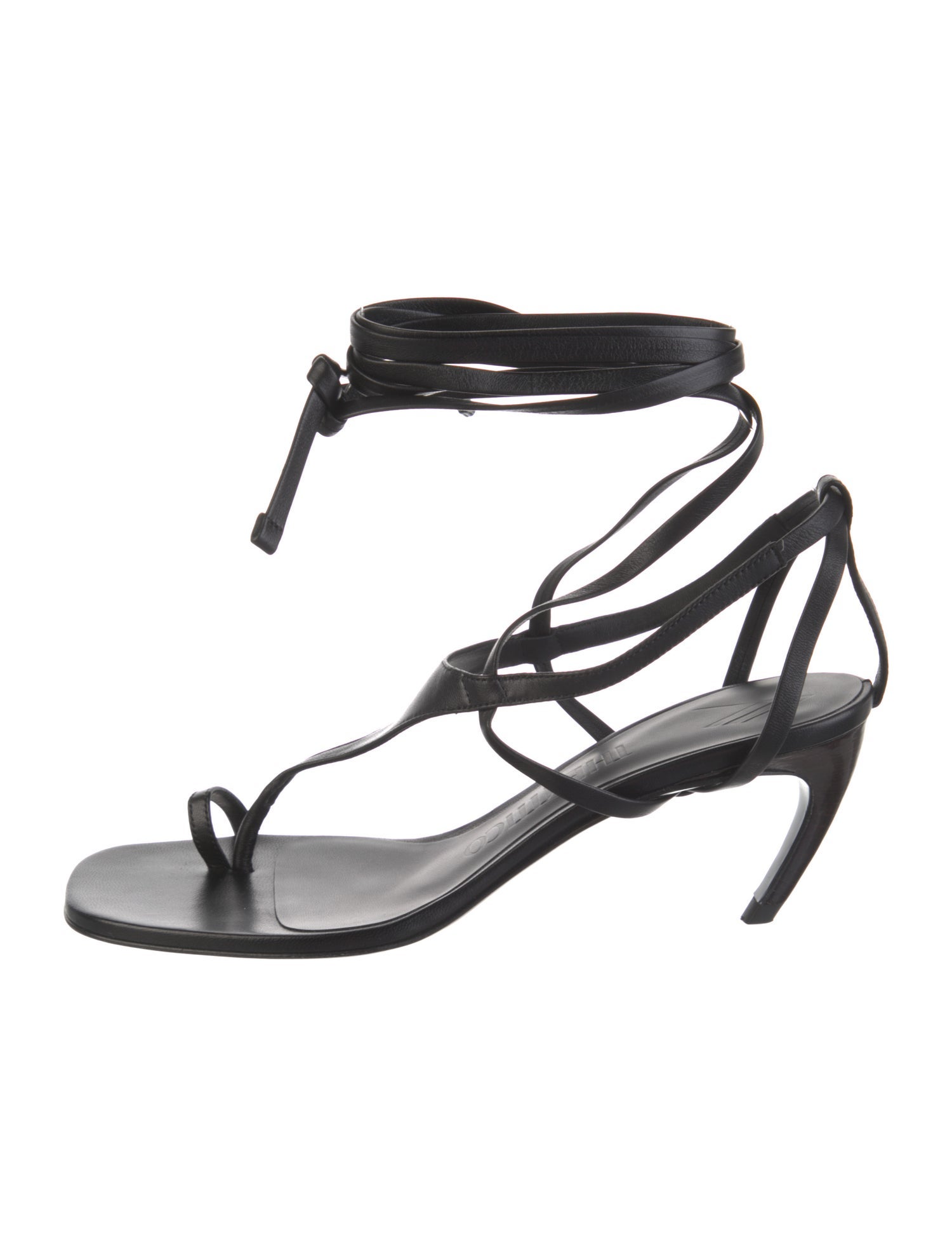 Attico Leather Gladiator Sandals