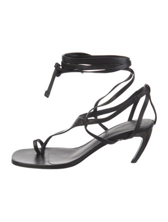 Attico Leather Gladiator Sandals