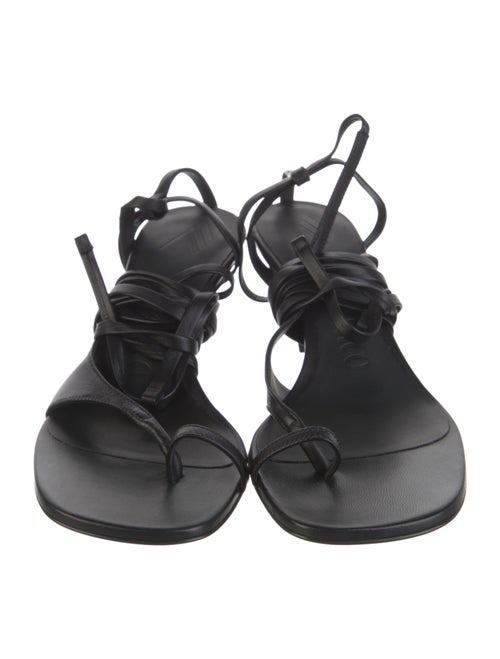 Attico Leather Gladiator Sandals