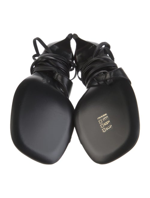 Attico Leather Gladiator Sandals