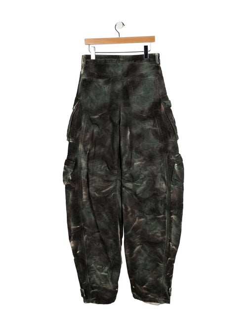 Attico Printed Wide Leg Pants