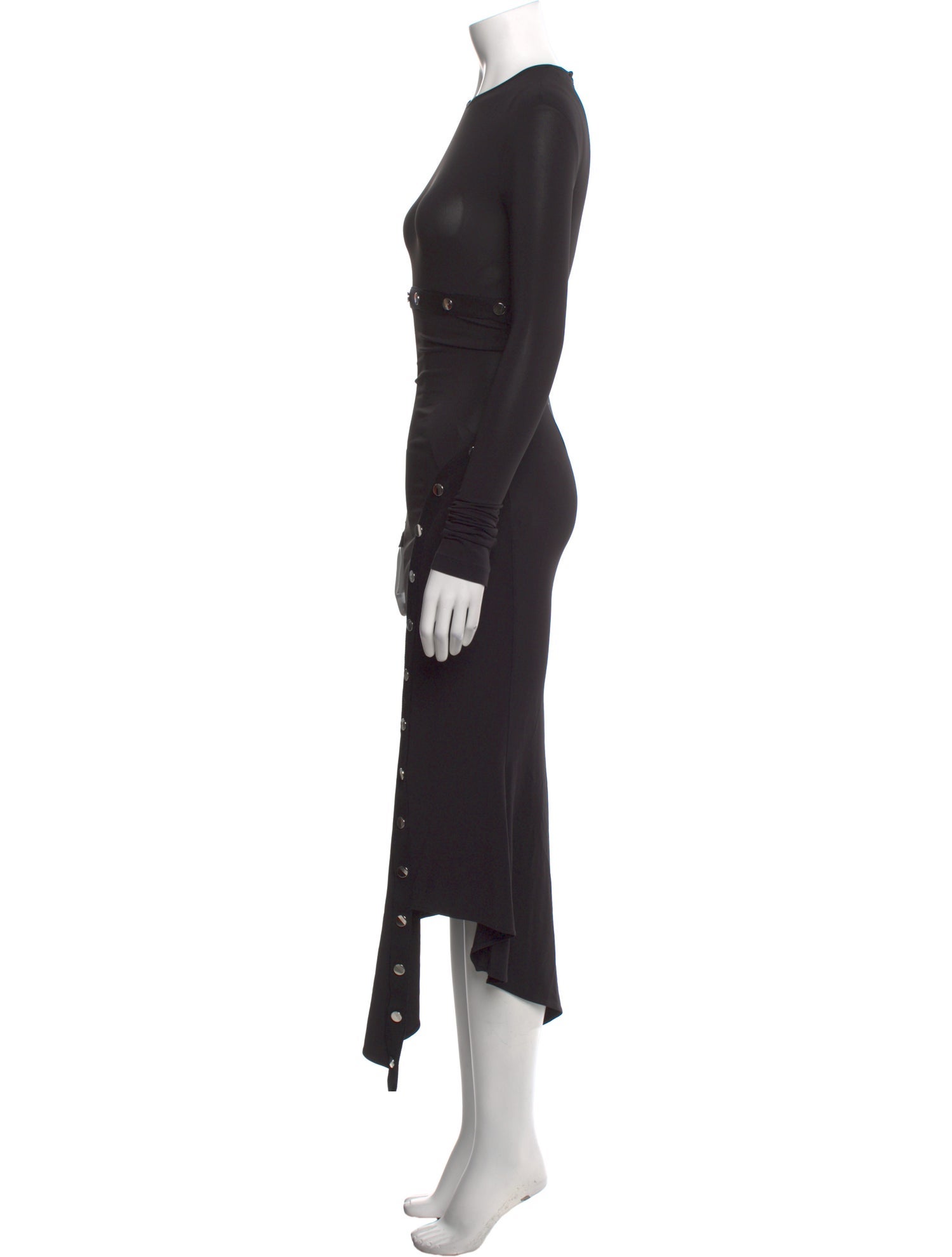 Attico Crew Neck Long Dress