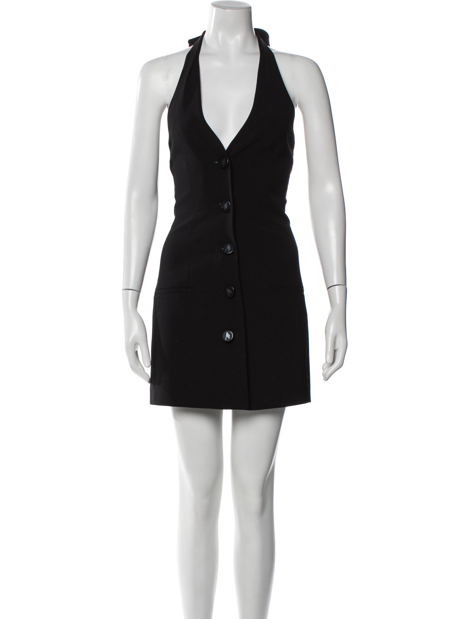 Attico Halterneck Mini Dress