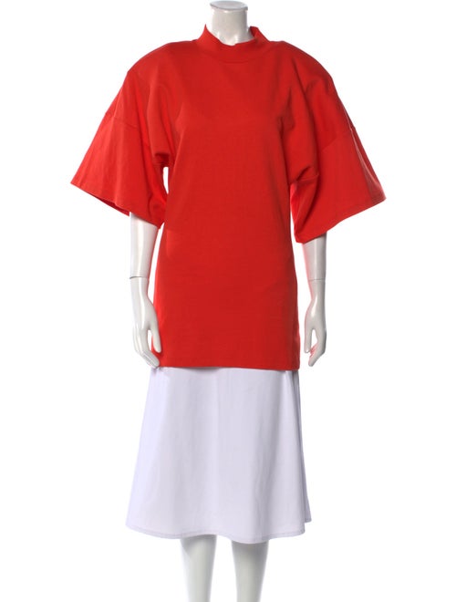 Attico Mock Neck Short Sleeve Tunic
