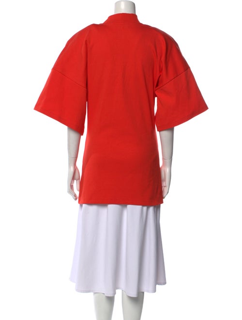 Attico Mock Neck Short Sleeve Tunic