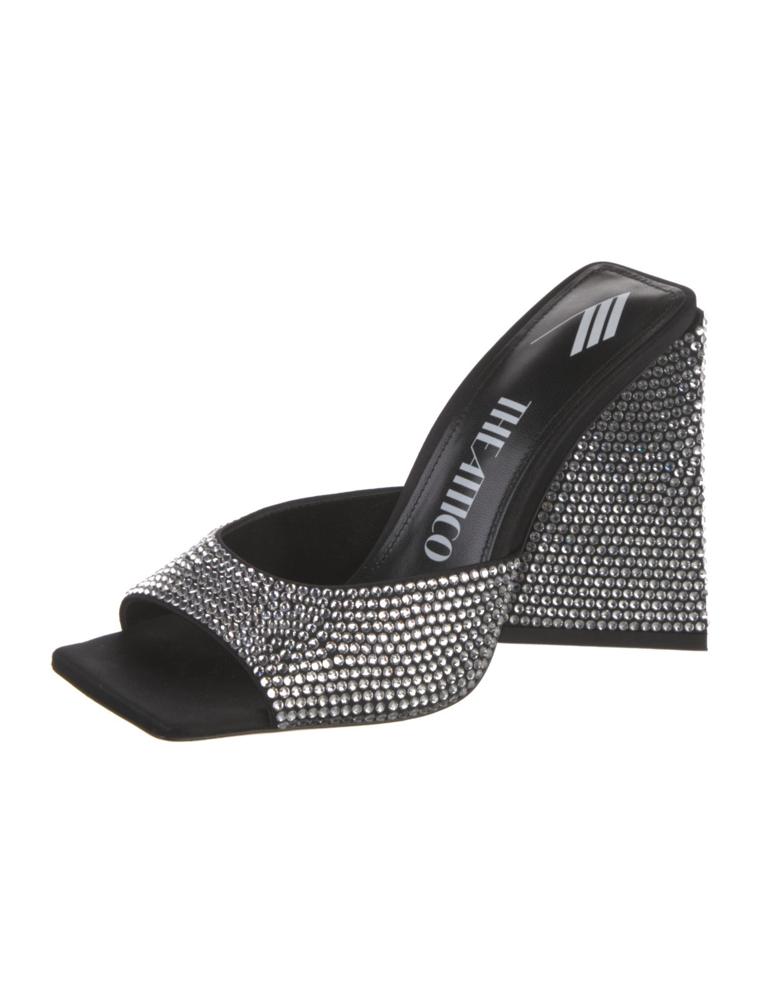 Attico Crystal Crystal Embellishments Mules