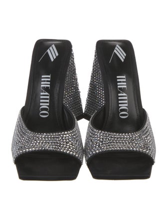 Attico Crystal Crystal Embellishments Mules