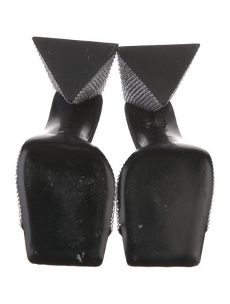 Attico Crystal Crystal Embellishments Mules