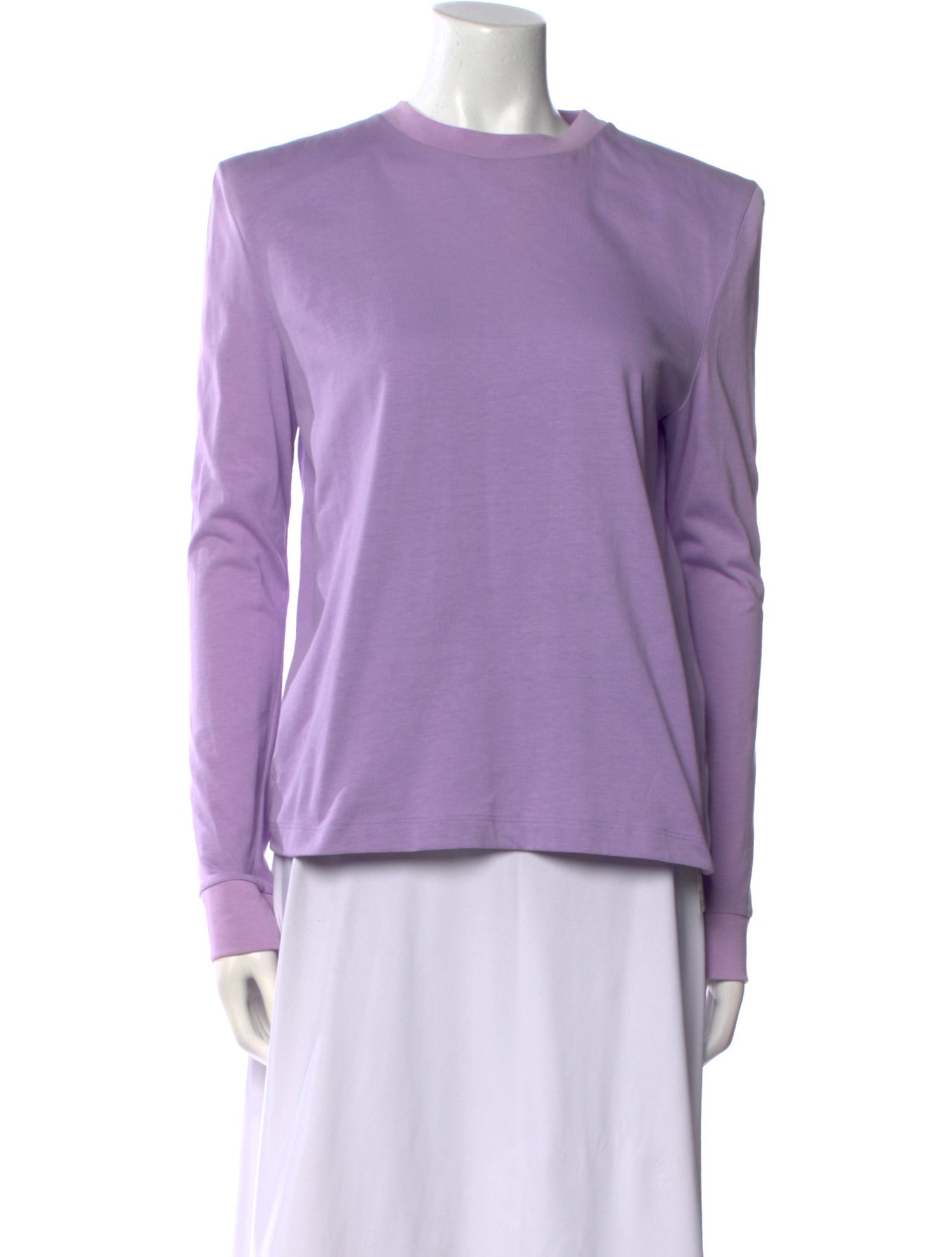 Attico Crew Neck Long Sleeve Top