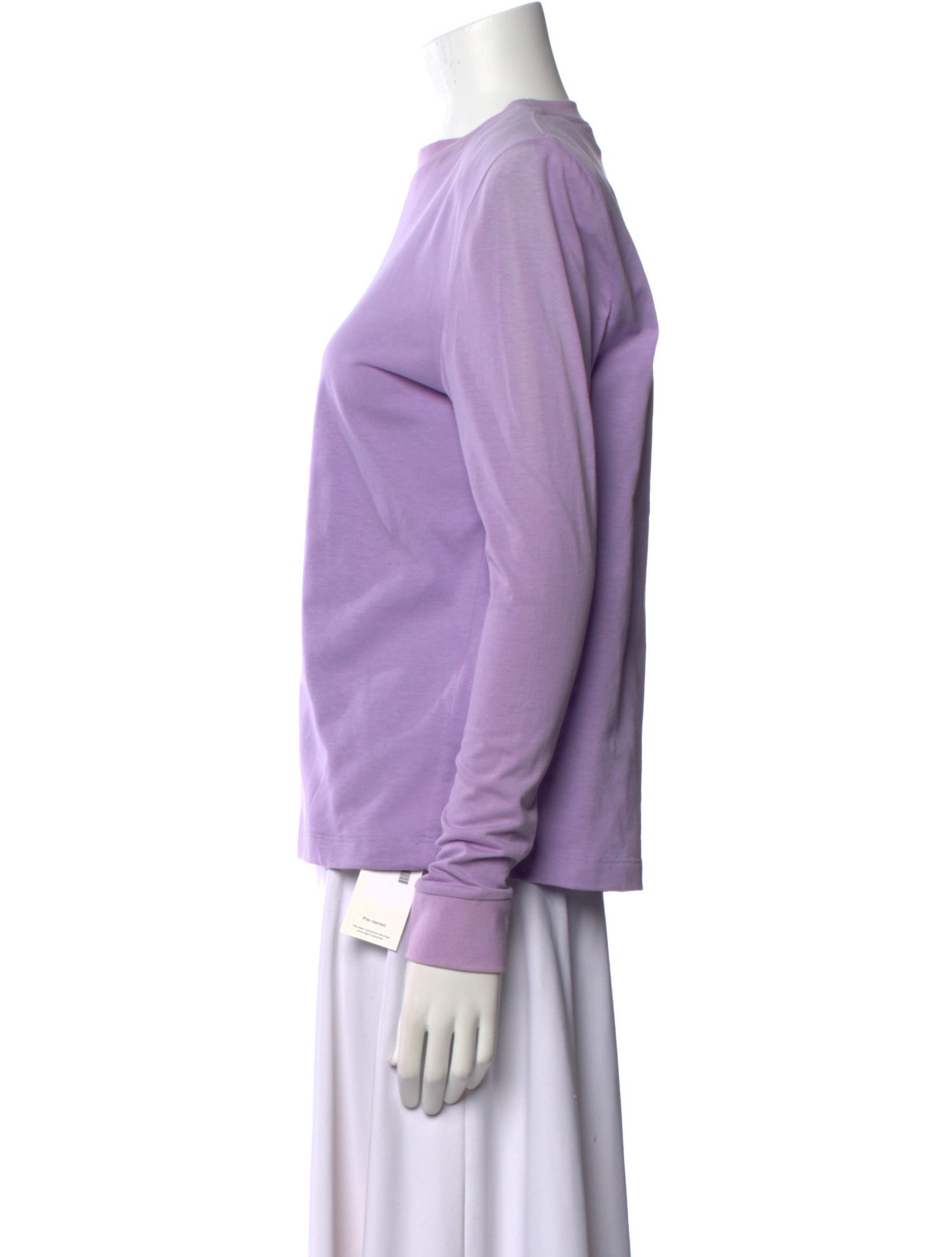 Attico Crew Neck Long Sleeve Top