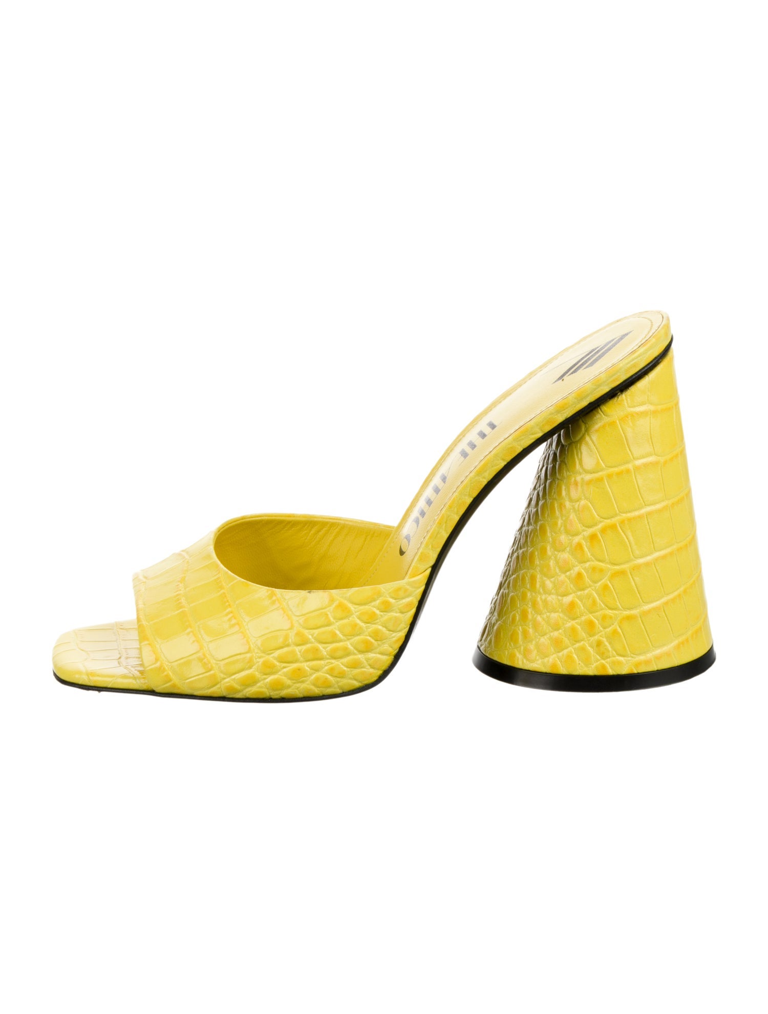 Attico Embossed Leather Sandals