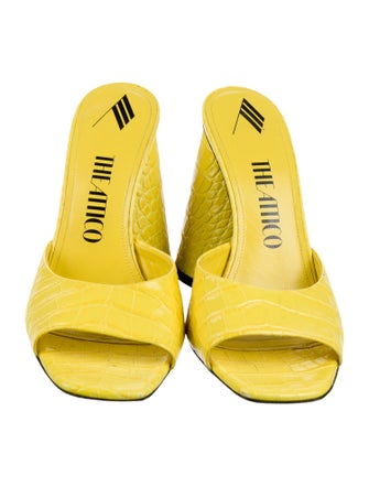 Attico Embossed Leather Sandals