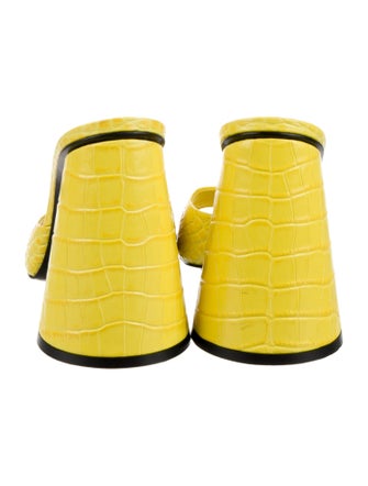 Attico Embossed Leather Sandals