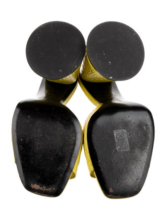 Attico Embossed Leather Sandals