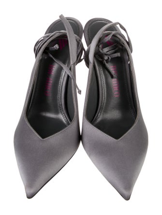 Attico Satin Slingback Pumps