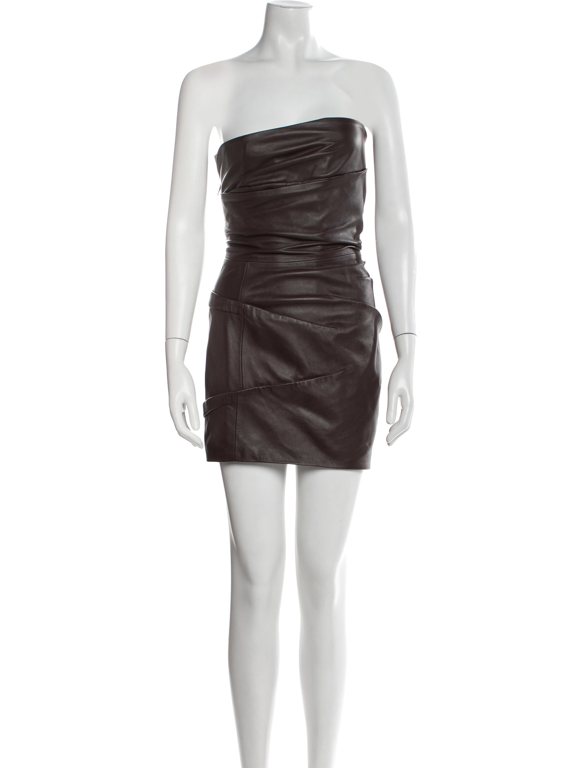 Attico Lambskin Mini Dress