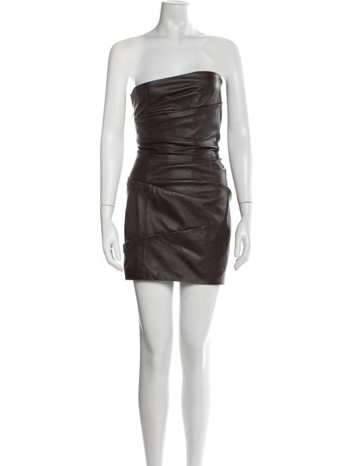 Attico Lambskin Mini Dress
