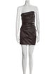 Attico Lambskin Mini Dress