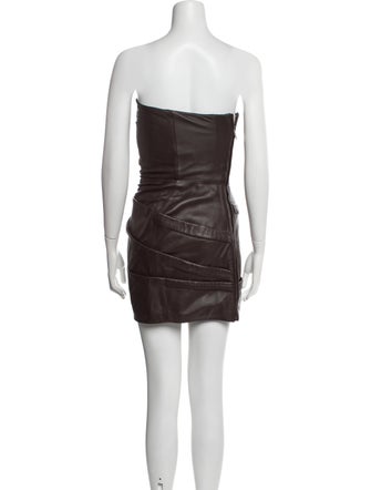 Attico Lambskin Mini Dress