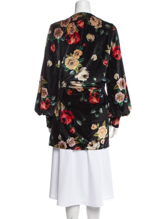 Attico Floral Print Mini Dress