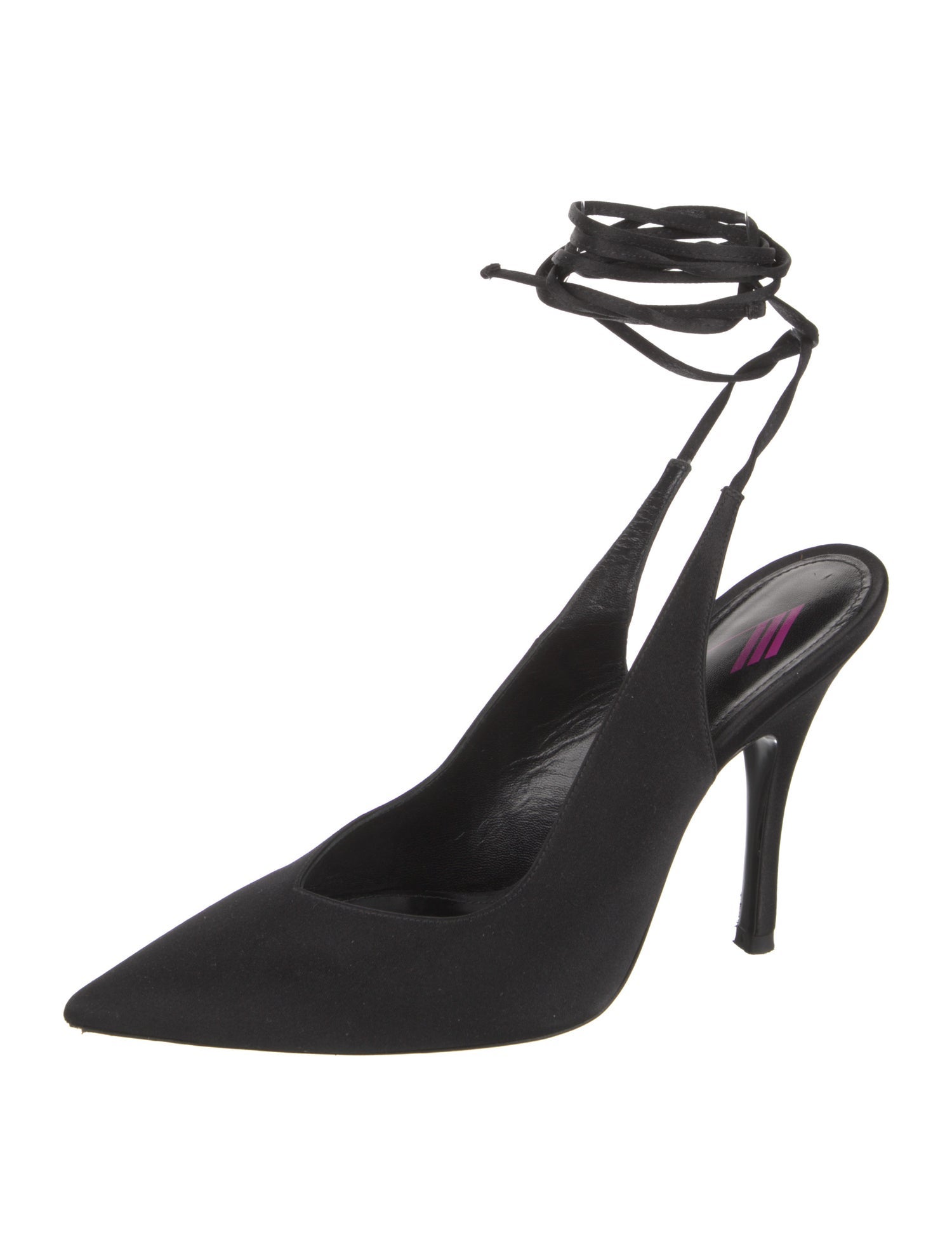 Attico Satin Slingback Pumps