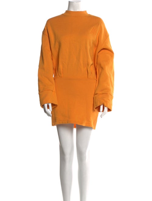 Attico Mock Neck Mini Dress