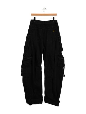 Attico High-Rise Wide Leg Jeans