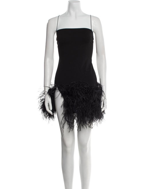 Attico Square Neckline Mini Dress