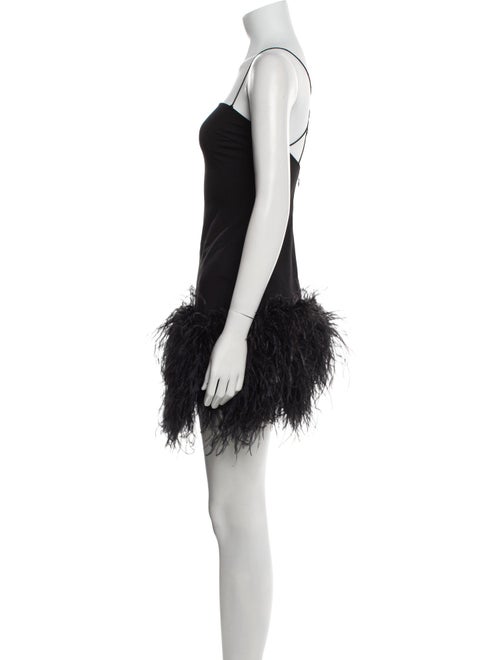 Attico Square Neckline Mini Dress