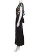 Attico Printed Long Dress