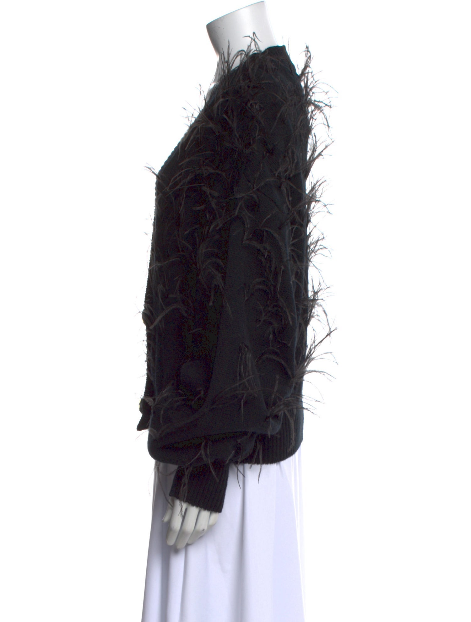 Attico Lambswool V-Neck Sweater