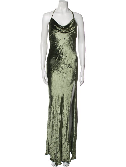 Attico Printed Long Dress