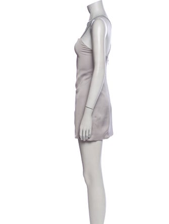 Attico Square Neckline Mini Dress